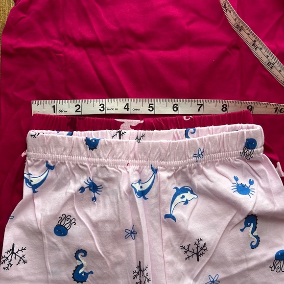 NWT 2 Girls 2 piece short set Size 4T Shirt with matching shorts - Picture 7 of 17